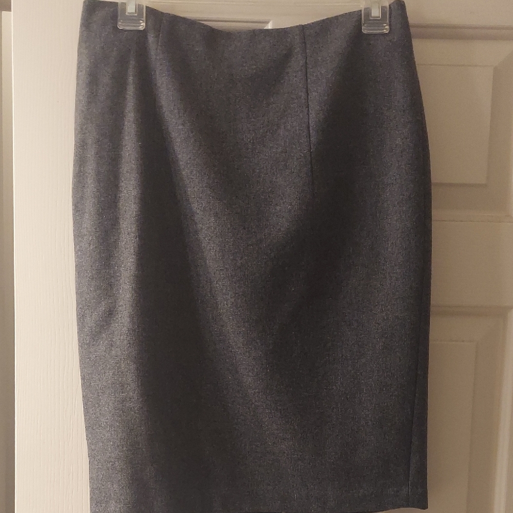 Kenar Gray Knee-Length Pencil Skirt for Work